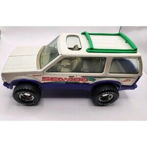 Vintage Ford Explorer Sea Doo Bombardier Hauler Nylint Pressed Steel White